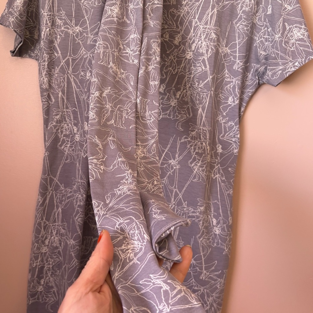 💙LuLaRoe Lilac/Gray Sheath Midi Dress - Picture 4 of 5